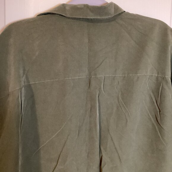 Bamboo Cay Men's Green Embroidered‎ Tropical Shirt Size L Short Sleeve Modal - Picture 6 of 8